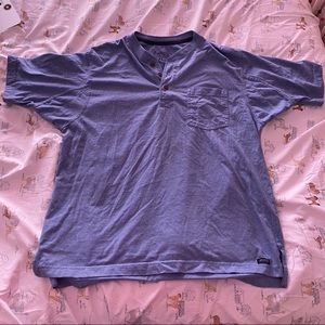 Light Blue Button Up T-Shirt